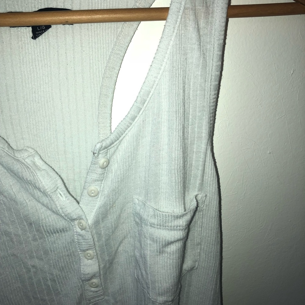 White Basic Tank Top - Picture 2 of 5